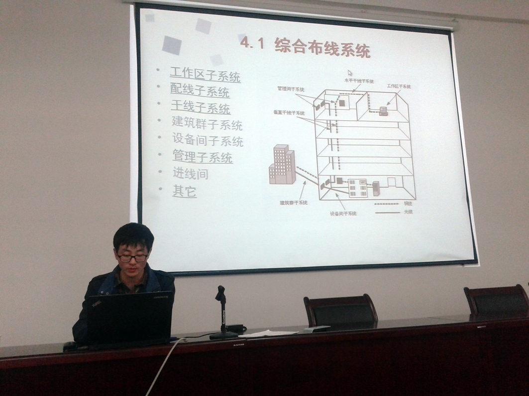 我院学生孙梓晋用英文做毕业设计开题汇报